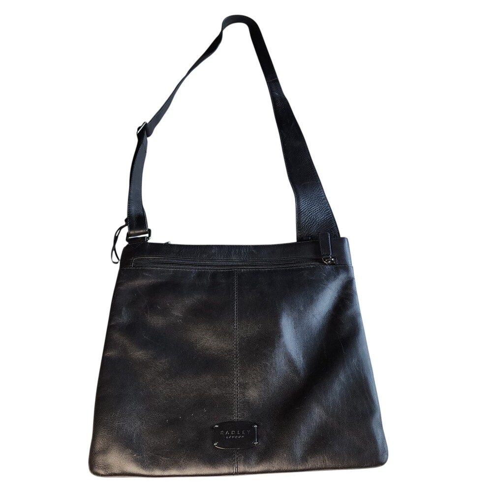 Radley London Pocket Bag Medium Black Genuine Leather Crossbody Shoulder Tote